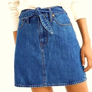 Madewell | Waist Tie Denim Skirt